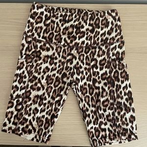 Cheetah Print Biker Shorts